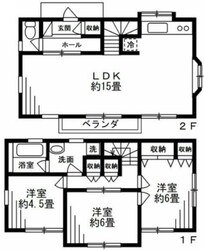 相模原市磯部戸建の物件間取画像